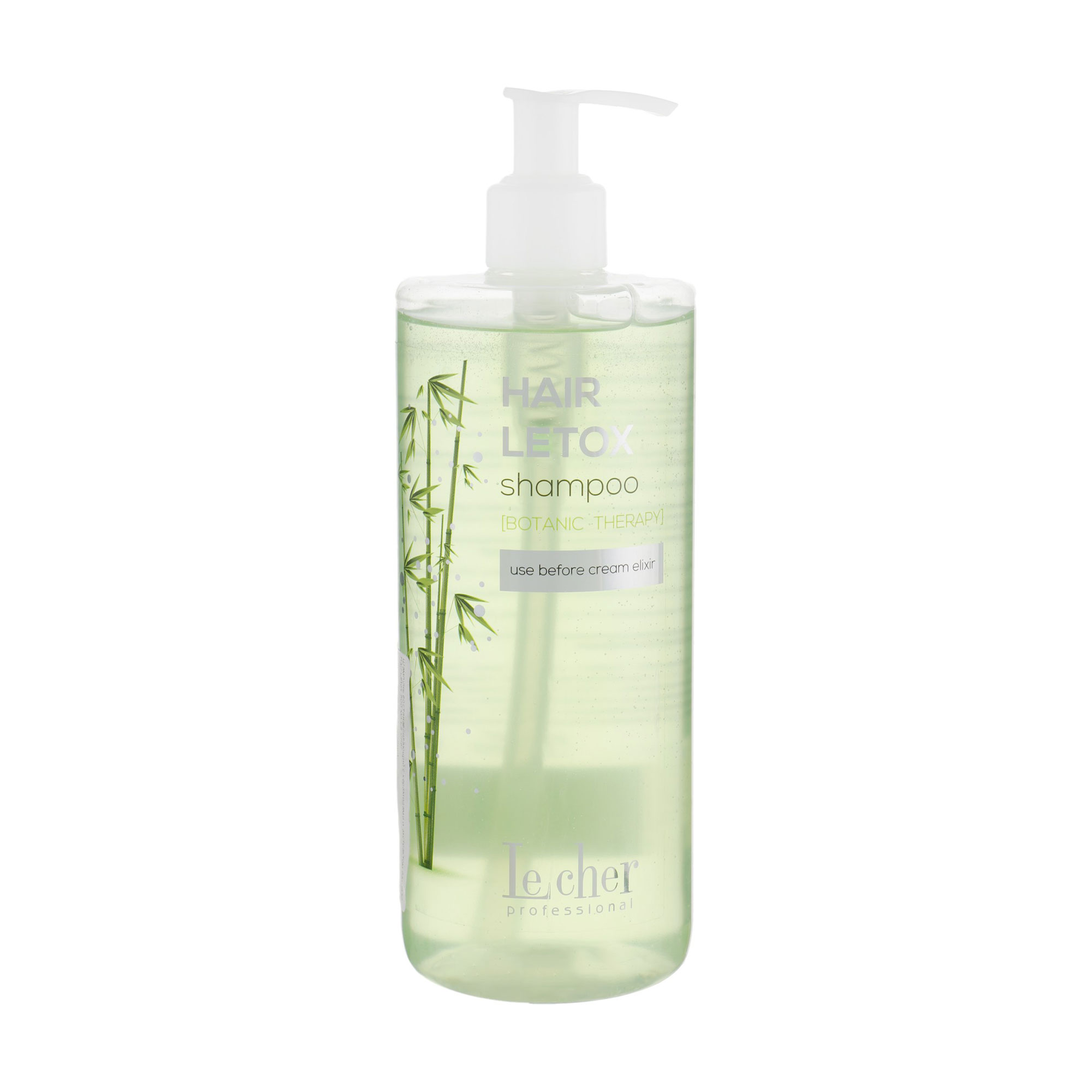 Відновлювальний шампунь для волосся Lecher Hair Letox Shampoo з керамідами та екстрактом бамбука, 500 мл